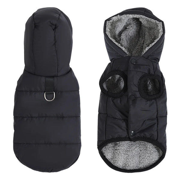 Petspuff Waterproof Cat Hoodie Jacket – Fleece-Lined Winter Coat with D-Ring | Cats & Small Dogs