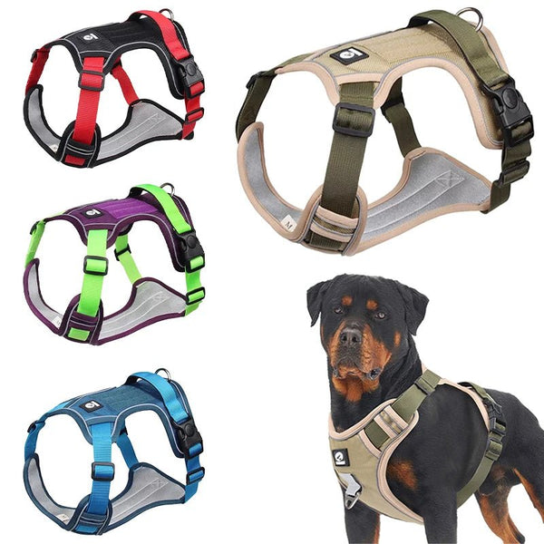 Petspuff No-Pull Dog Harness with Handle – Reflective Padded Vest | Small to Extra Large Dogs