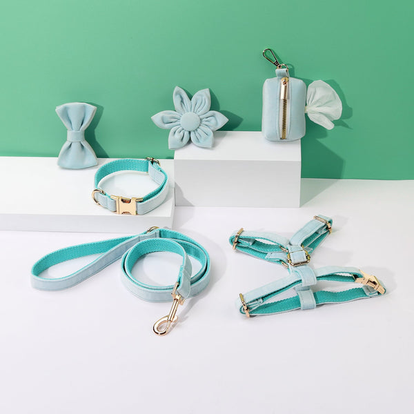 Petspuff Step-In Floral Harness Bundle – Mint Green | Pack of 6 | Dog & Cat