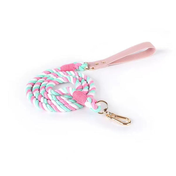 Sherbet Luxe Leather Rope Leash | Petspuff