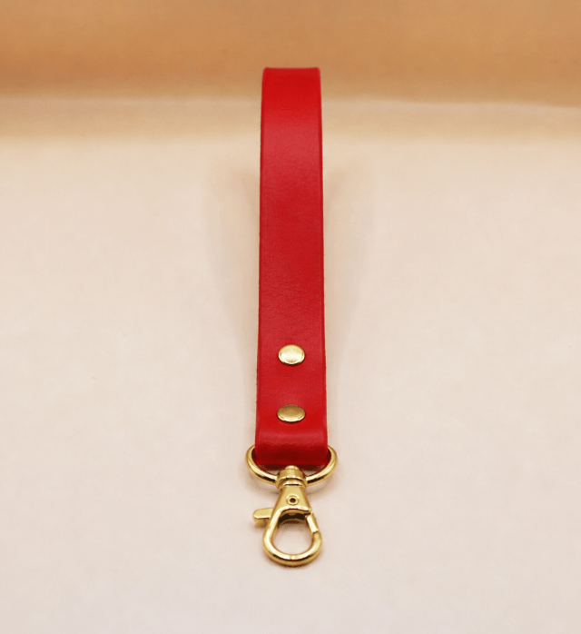 Red Mini BDSM Leather Leash