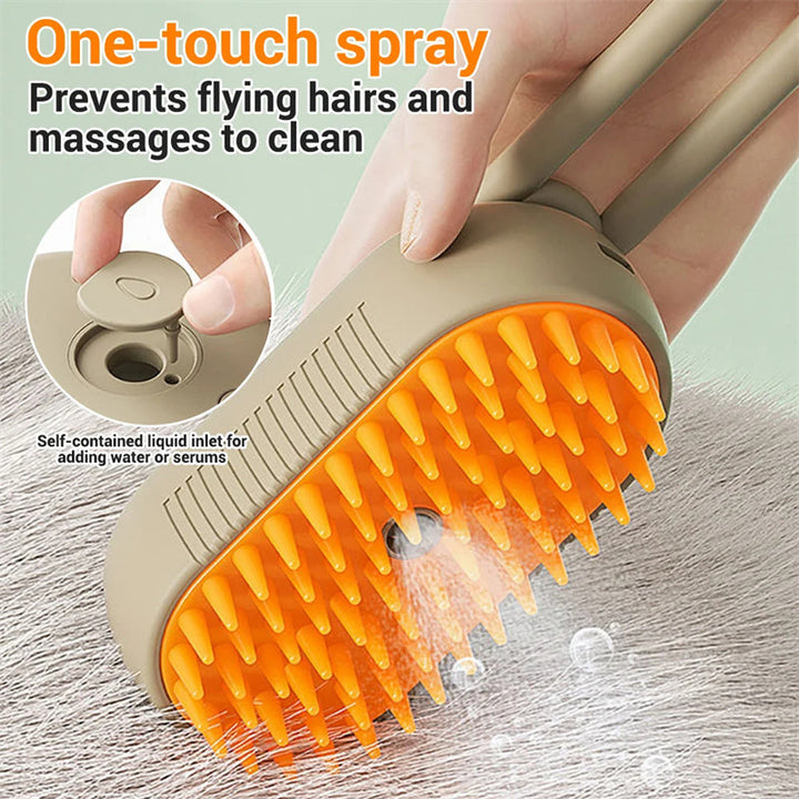 Cat Grooming Brush with Steam