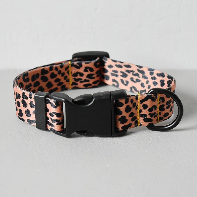 Petspuff Personalised Printed Nylon Dog Collar – Engraved Name Plate | 15 Designs, S–XL