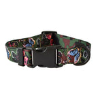 Petspuff Personalised Printed Nylon Dog Collar – Engraved Name Plate | 15 Designs, S–XL