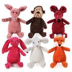 Petspuff Squeaky Plush Animal Dog Toy – Interactive Chew Toy for Puppies, Small & Large Dogs | 18 Designs - Petspuff