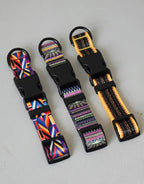 Petspuff Personalised Printed Nylon Dog Collar – Engraved Name Plate | 15 Designs, S–XL