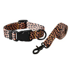 Petspuff Personalised Boho Print Nylon Dog Collar & Lead – Free Engraved Name Tag | S–XL