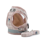 Petspuff Check Mesh Harness & Lead Set – Reflective Breathable Vest | Small Dogs, Puppies & Cats