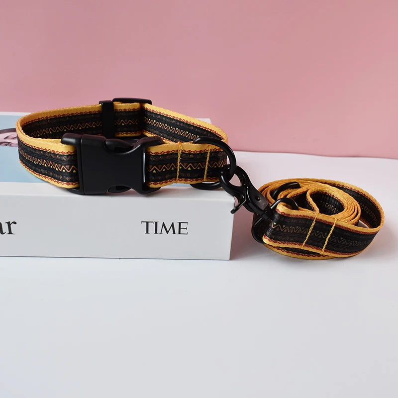 Petspuff Braided Rope Dog Collar & Lead Set – Training & Walking Lead for Small & Medium Dogs | S–XL