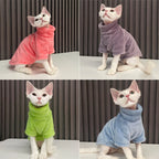Petspuff Turtleneck Plush Cat Jumper – Warm Sweater for Hairless Cats & Small Dogs