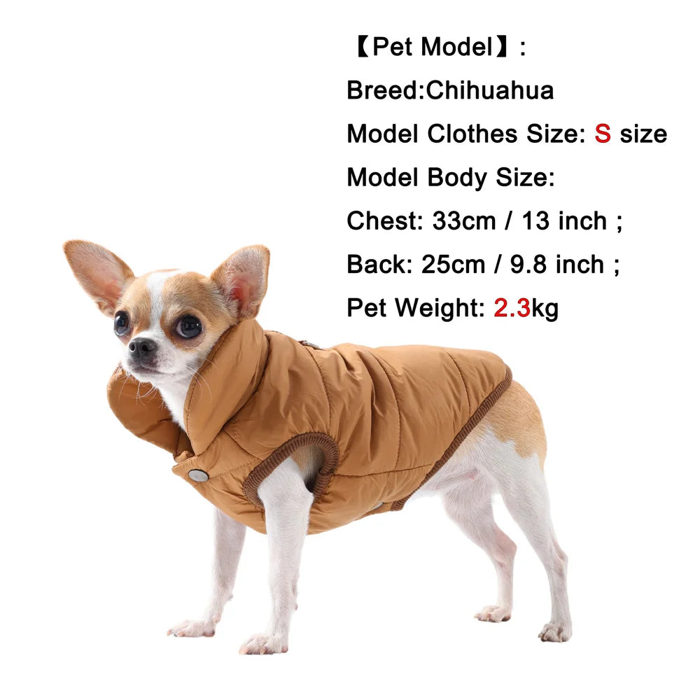 Petspuff Windproof Fleece Dog Vest – Warm Winter Jacket with D-Ring | Small & Medium Dogs