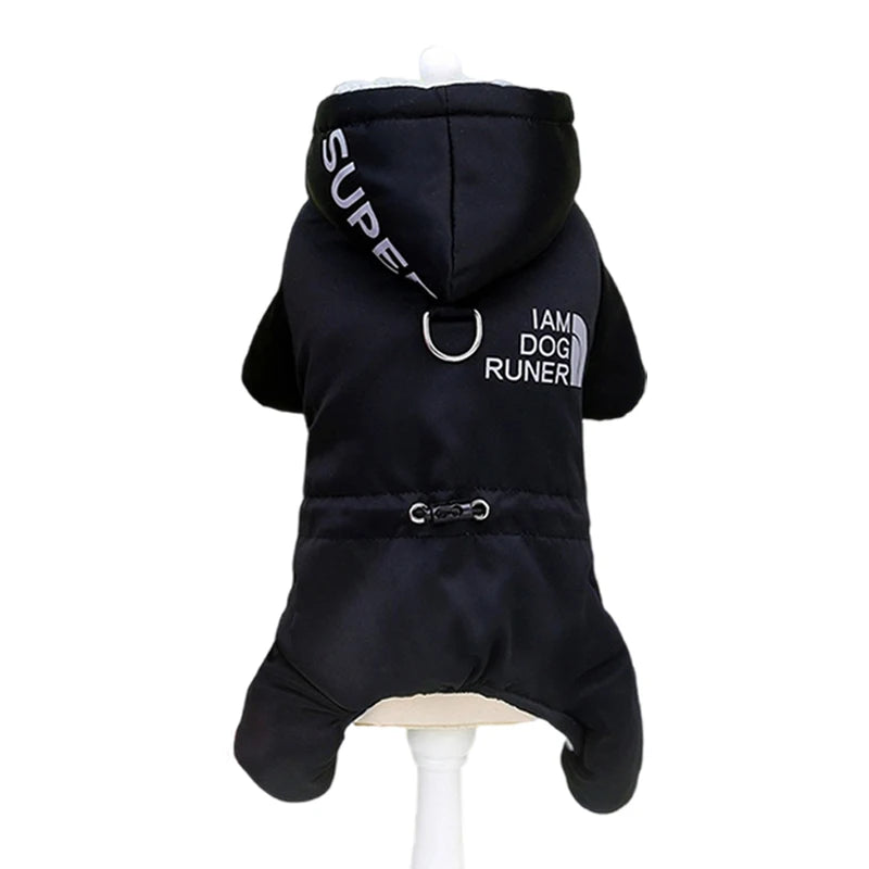 Petspuff Waterproof Fleece Dog Jumpsuit with Lead Ring – Winter Overalls | Small & Medium Dogs