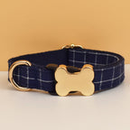 Petspuff Personalised Dog Collar with Engraved Bone Nameplate – Anti-Lost ID Collar | 14 Designs - Petspuff