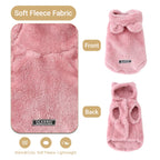 Petspuff Plush Hooded Dog Hoodie – Cosy Fleece Jumper | Small Dogs & Cats