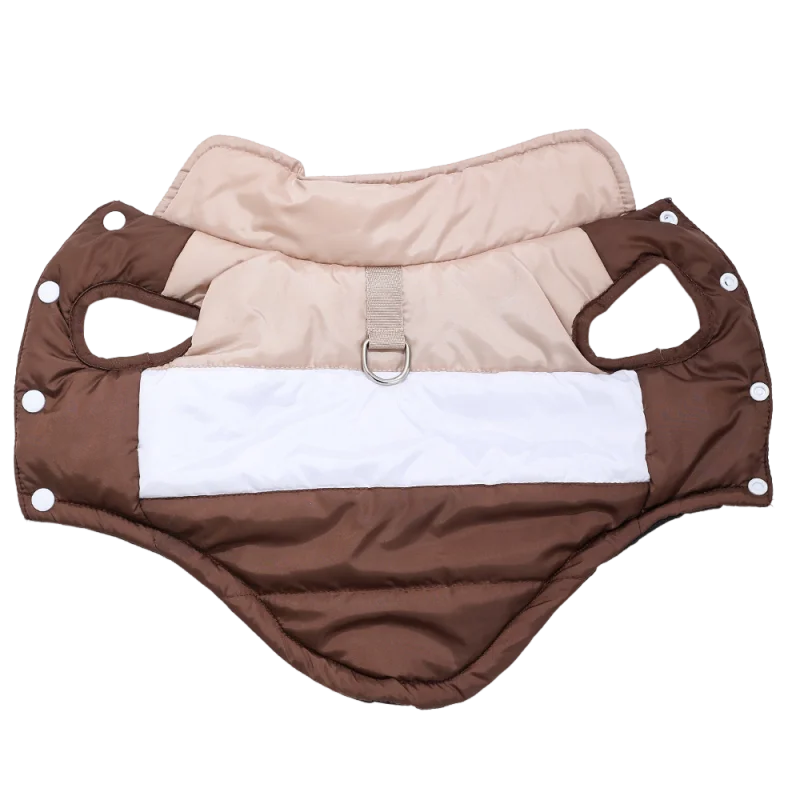 Petspuff Fleece Hiking Dog Jacket – Windproof Outdoor Coat with Lead Ring | Small Dogs