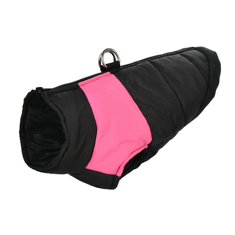 Petspuff Waterproof Dog Coat Vest – Fleece-Lined Winter Jacket with D-Ring | Small to Extra-Large Dogs