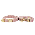Petspuff Personalised Bow Cat Collar & Lead with Bell – Engraved ID Tag | 7 Colours