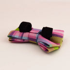 Petspuff Personalised Plaid Cat Collar with Bow Tie – Adjustable Safety Buckle & Name Tag