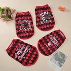 Petspuff Christmas Dog Vest – Festive Santa Print T-Shirt | Small Dogs & Cats