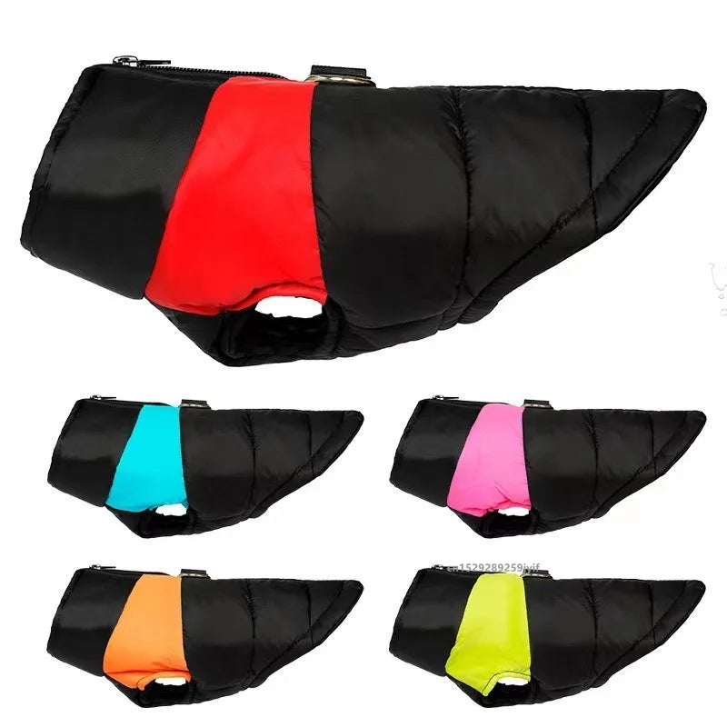Petspuff Padded Winter Dog Jacket – Windproof Puffer Vest with Lead Rings | Small to Large Dogs