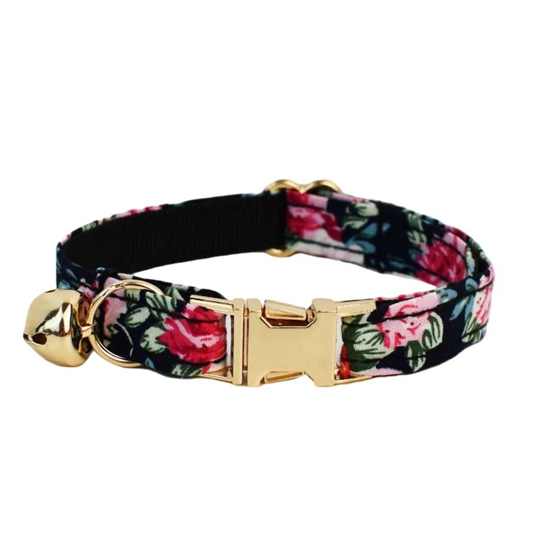Petspuff Personalised Soft Cat Collar with Bow & Safety Buckle – Engraved Name | 7 Colours
