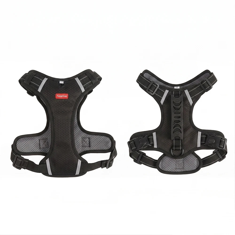 Petspuff Tactical No-Pull Dog Harness – Reflective Vest with Handle & Poop Bag Holder | Small to Large Dogs