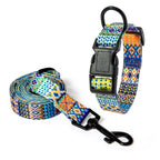 Petspuff Bohemian Dog Collar & Lead Set – Adjustable Boho Print Collar | Small to Large Dogs