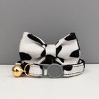 Petspuff Personalised Cat Collar with Bow & Safety Buckle – Engraved Name Tag | Soft Kitten Collar