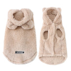 Petspuff Rabbit Ear Fleece Dog Hoodie – Warm Hooded Coat with D-Ring | Small Dogs & Cats