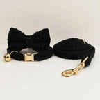Petspuff Personalised Cat Collar & Lead Set with Bell – Engraved ID Tag | Kittens & Cats