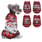 Petspuff Christmas Dog Vest – Festive Santa Print T-Shirt | Small Dogs & Cats