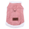Petspuff Thick Fleece Dog Jacket – Windproof Winter Coat with D-Ring | Small Dogs & Cats