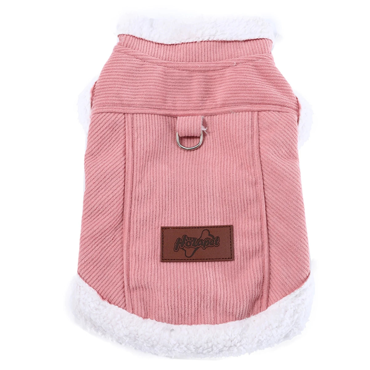 Petspuff Thick Fleece Dog Jacket – Windproof Winter Coat with D-Ring | Small Dogs & Cats