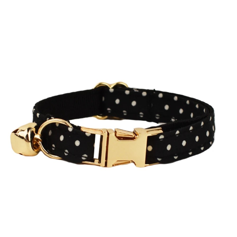 Petspuff Personalised Soft Cat Collar with Bow & Safety Buckle – Engraved Name | 7 Colours