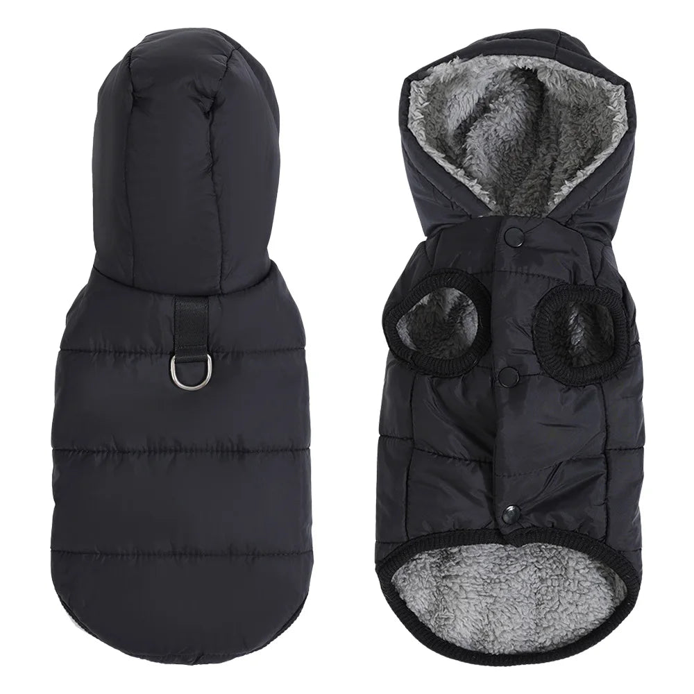 Petspuff Waterproof Cat Hoodie Jacket – Fleece-Lined Winter Coat with D-Ring | Cats & Small Dogs