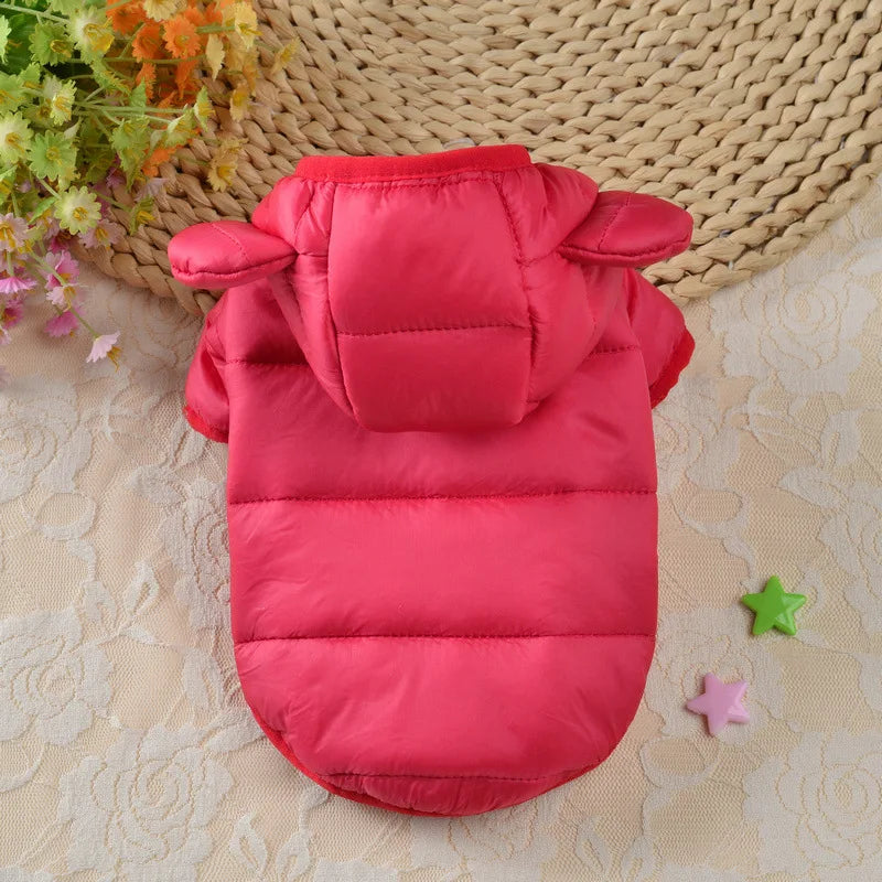 Petspuff Windproof Padded Dog Puffer Jacket – Warm Winter Coat | Small & Medium Dogs and Cats