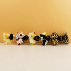 Petspuff Personalised Fruit & Animal Print Bow Tie Dog Collar & Lead – Engraved Name Tag | 8 Designs - Petspuff