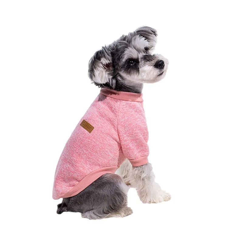 Petspuff Casual Print Dog Sweatshirt Jacket – Warm Winter Coat | Small Dogs & Cats