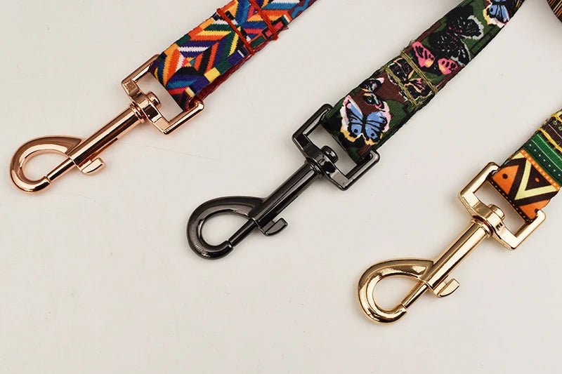 Petspuff Safety Buckle Webbing Dog Collar & Lead Set – 5 Colours for Small to Large Dogs