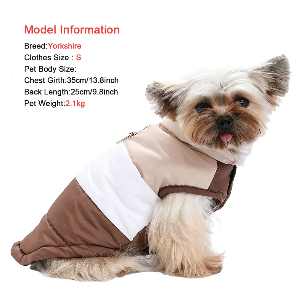 Petspuff Fleece-Lined Dog Vest with D-Ring – Warm Winter Jacket | Small & Medium Dogs