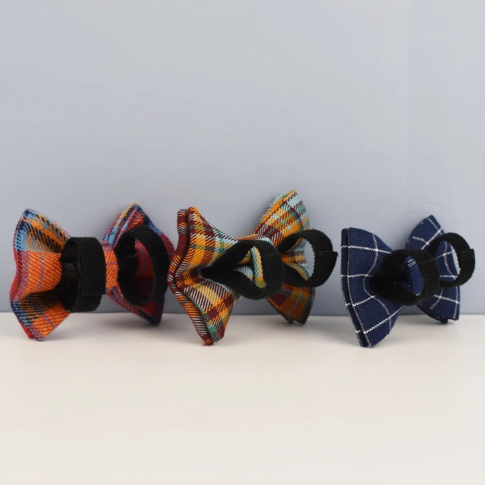 Petspuff Personalised Cat Collar with Bow Tie – Safety Buckle & Engraved Name Tag | 7 Designs - Petspuff