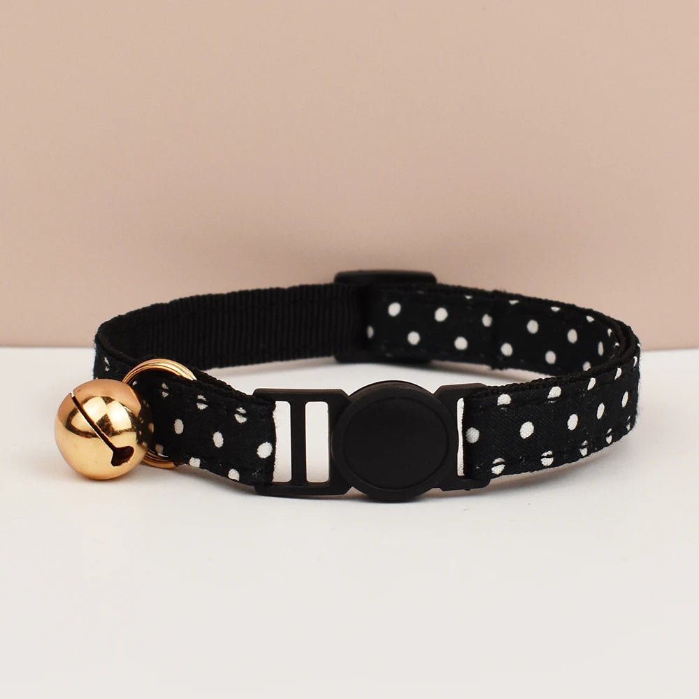 Petspuff Adjustable Cat Collar with Bow & Safety Buckle – Anti-Choke Kitten Collar | 12 Colours - Petspuff