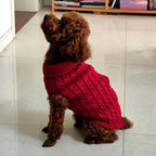 Petspuff Cable Knit Dog Jumper – Warm Winter Sweater | Small Dogs & Puppies