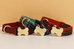 Petspuff Personalised Dog Collar with Engraved Bone Nameplate – Anti-Lost ID Collar | 14 Designs - Petspuff