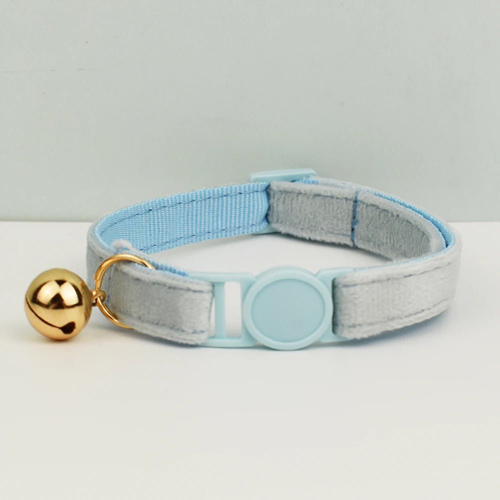 Petspuff Velvet Cat Collar with Bow Tie & Breakaway Safety Buckle – 14 Colours - Petspuff