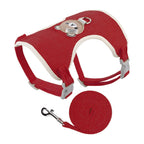 Petspuff Linen Vest Harness & Lead Set – Soft Breathable Harness | Small Dogs, Puppies & Cats