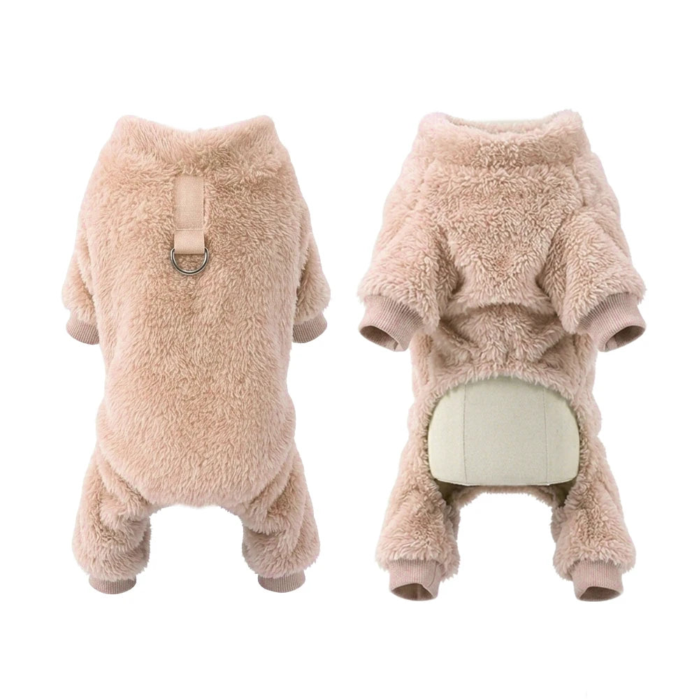 Petspuff Soft Fleece Dog Pyjamas – Warm Jumpsuit Overalls | Small Dogs & Cats