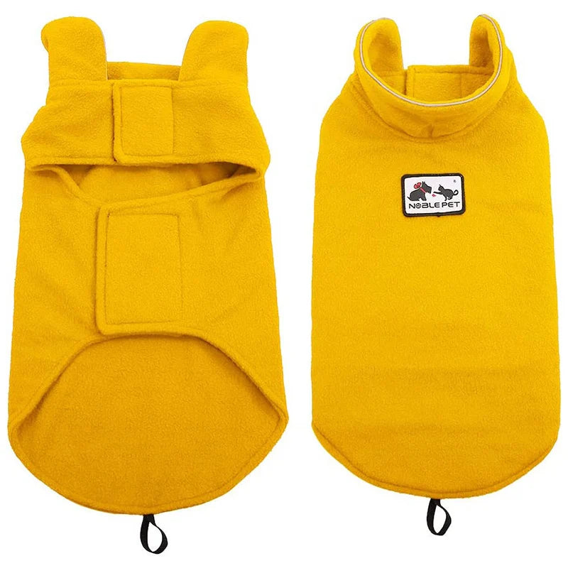 Petspuff Reflective Polar Fleece Dog Jacket – Warm Winter Vest | Small to Large Dogs & Cats