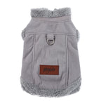 Petspuff Thick Fleece Dog Jacket – Windproof Winter Coat with D-Ring | Small Dogs & Cats
