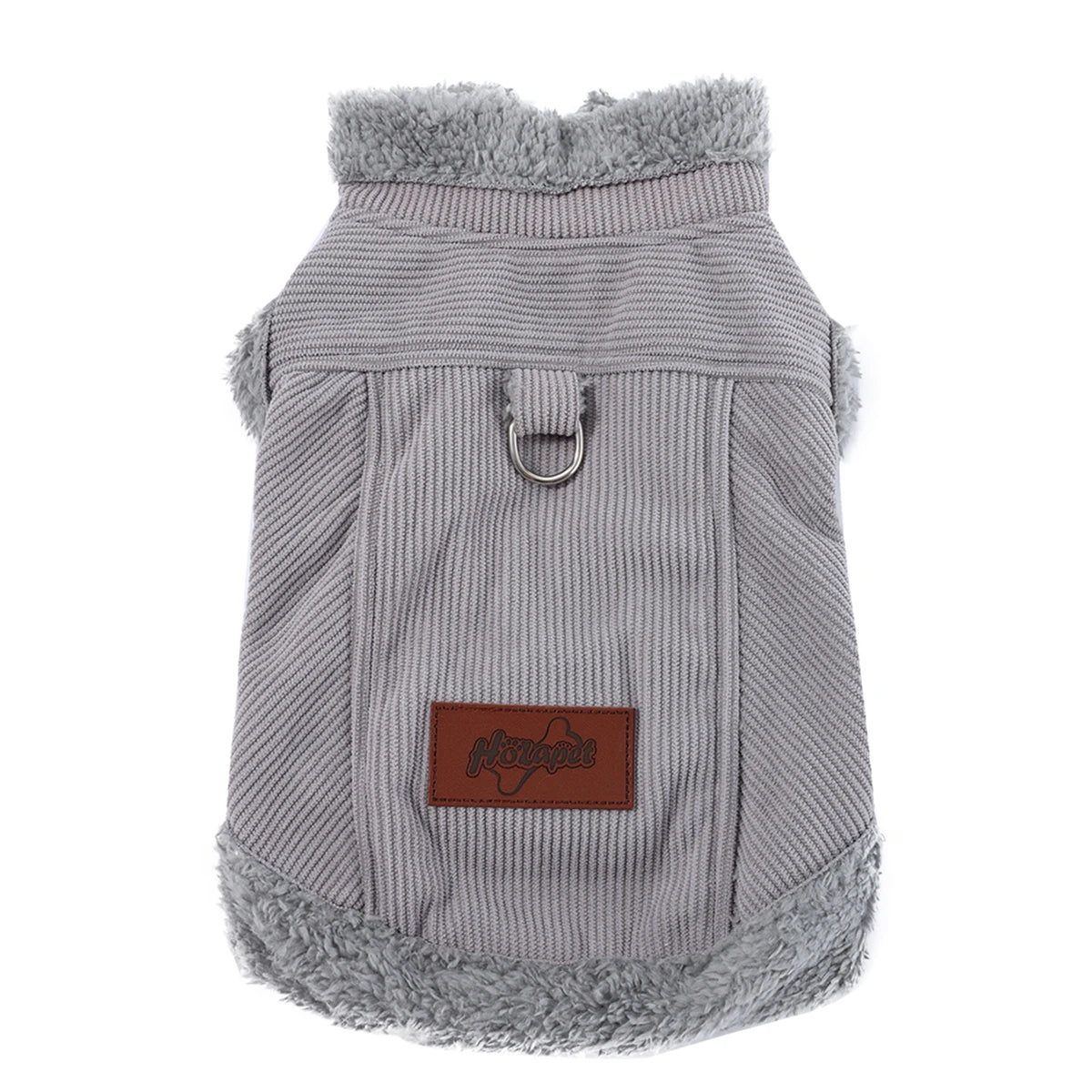 Petspuff Thick Fleece Dog Jacket – Windproof Winter Coat with D-Ring | Small Dogs & Cats